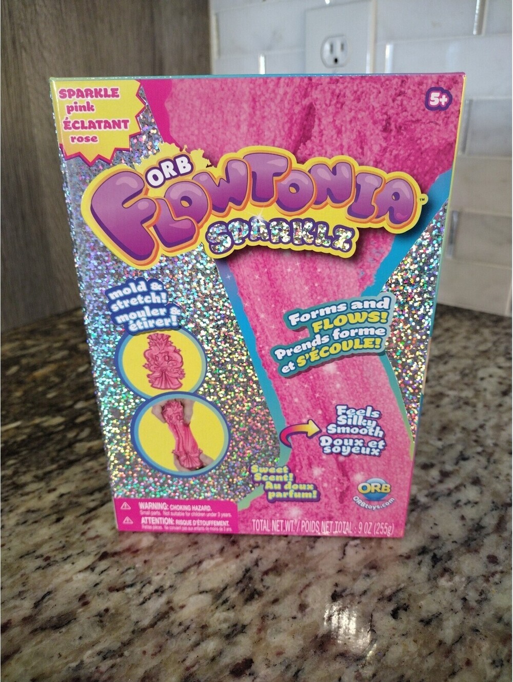The Orb Factory ORB Flowtonia Box 255g 9OZ Sparklz PINK Floam Foam Slime
